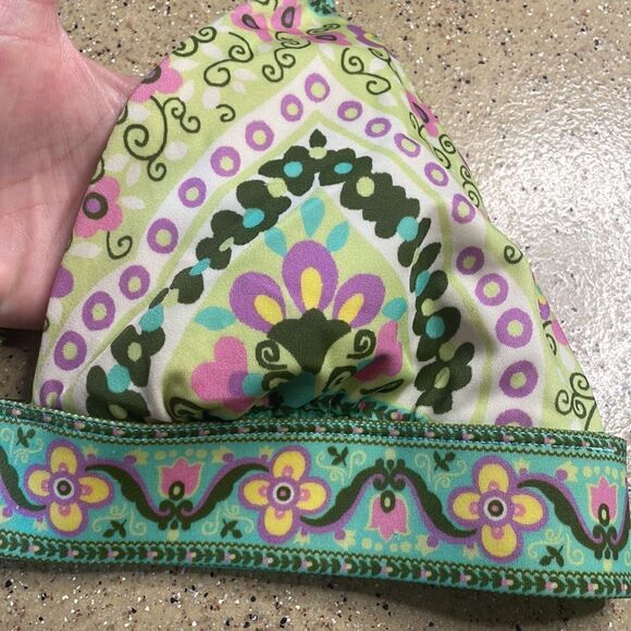 Vintage Y2K (2005) Victoria's Secret boho print bikini top sz L - Picture 4 of 10